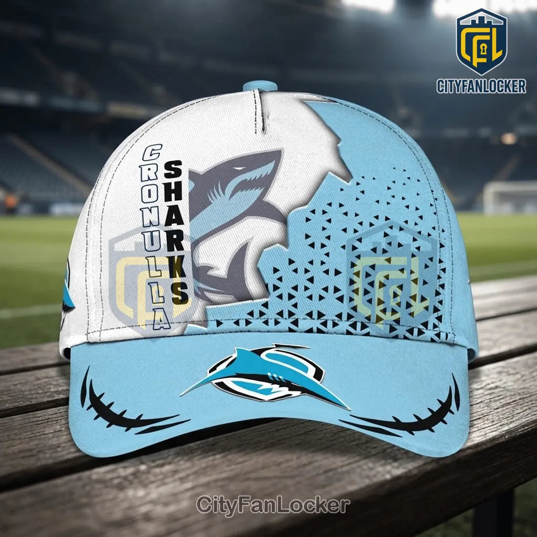 Cronulla Sharks Light Blue Mascot Baseball Cap