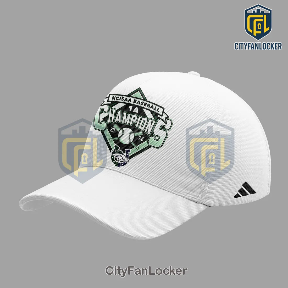 Crossroads Christian NCISAA 1A Baseball Champions 2026 White Hoodie