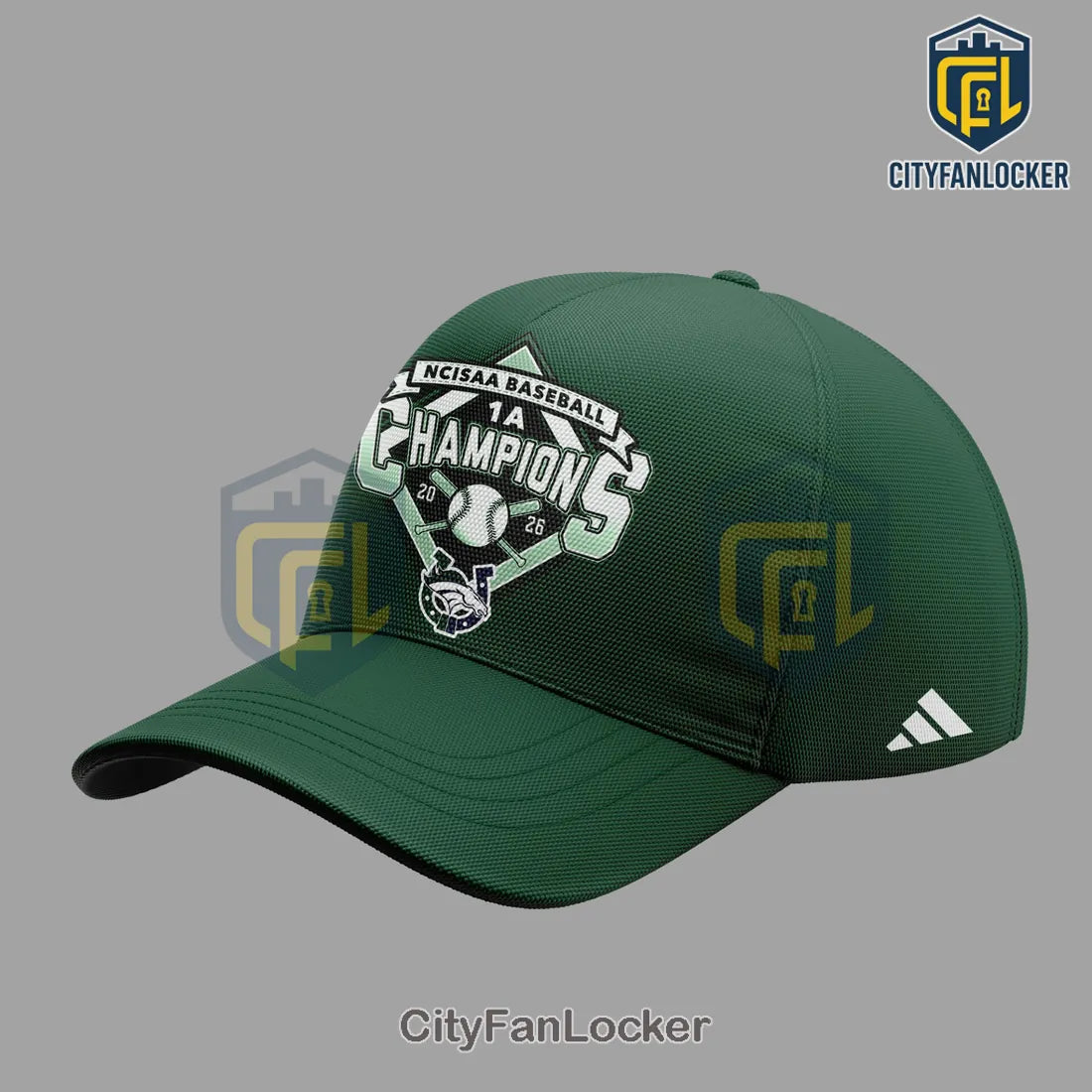 Crossroads Christian School NCISAA 1A Baseball Champions 2026 Green Hoodie