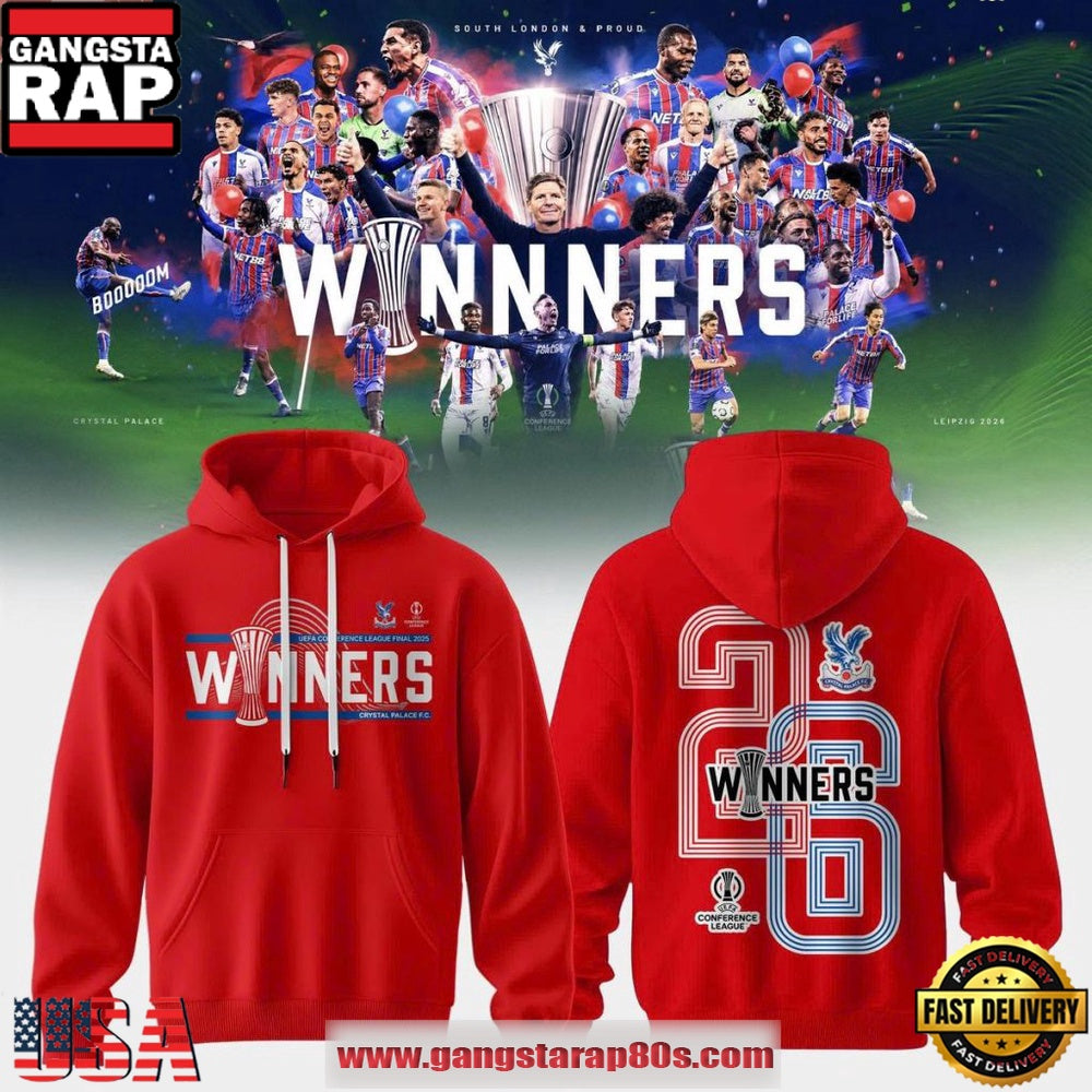 Crystal Palace FC 2026 UEFA Conference League Champions New Edition Hoodie