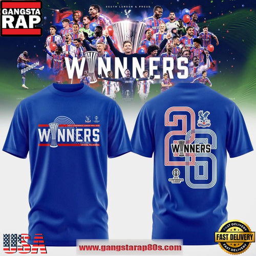 Crystal Palace FC 2026 UEFA Conference League Champions Unisex T Shirt