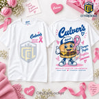 Culver’s Breast Cancer Awareness Mascot White Shirt
