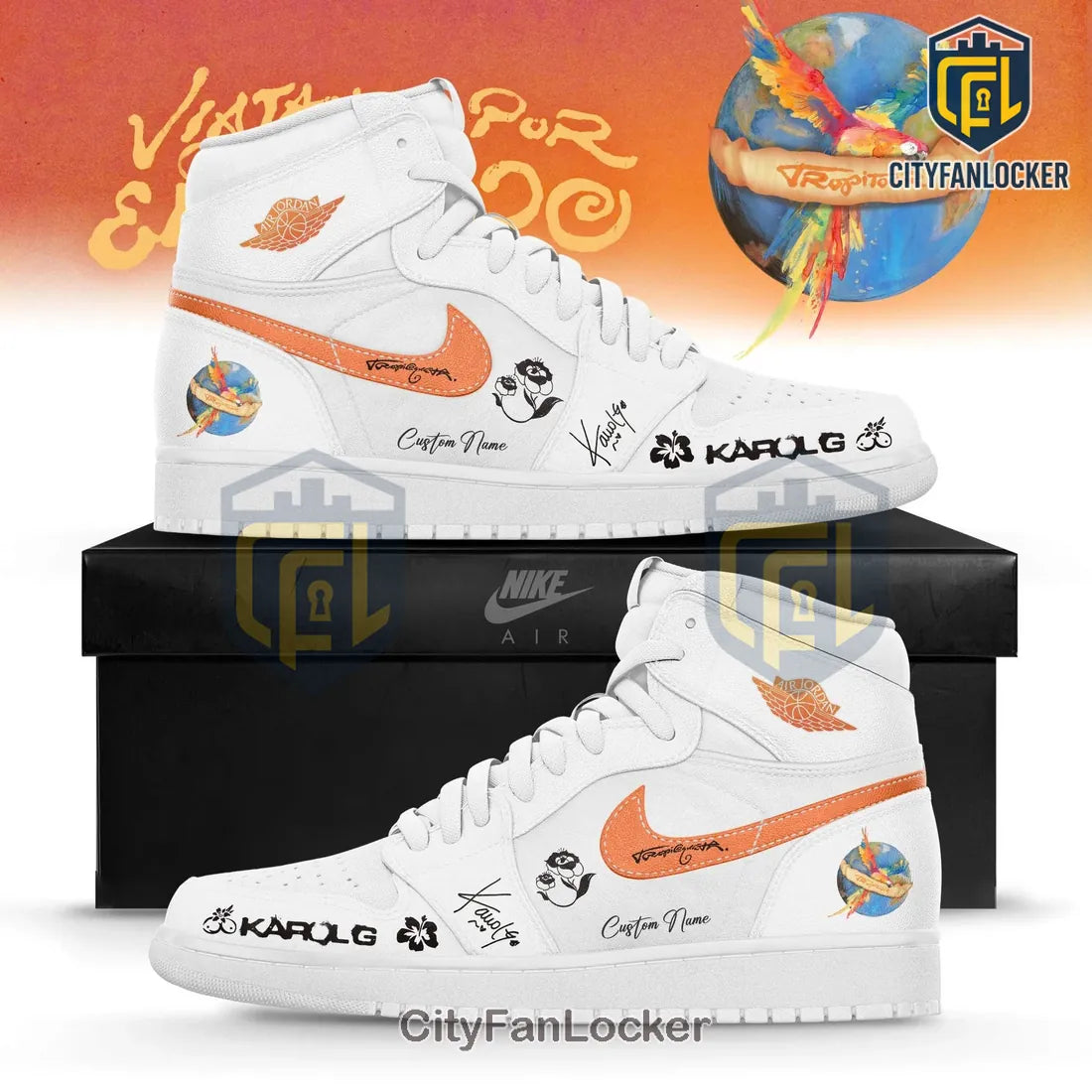 Custom Karol G Tropitour Air Jordan 1 Limited Edition