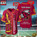 NFL Custom Name Number Arizona Cardinals Football Team Baseball Jersey Shirt
