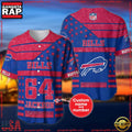 NFL Custom Name Number Buffalo Bills American Flag New Design Baseball Jersey Shirt