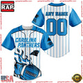 NFL Custom Name Number Carolina Panthers Baseball Jersey Shirt