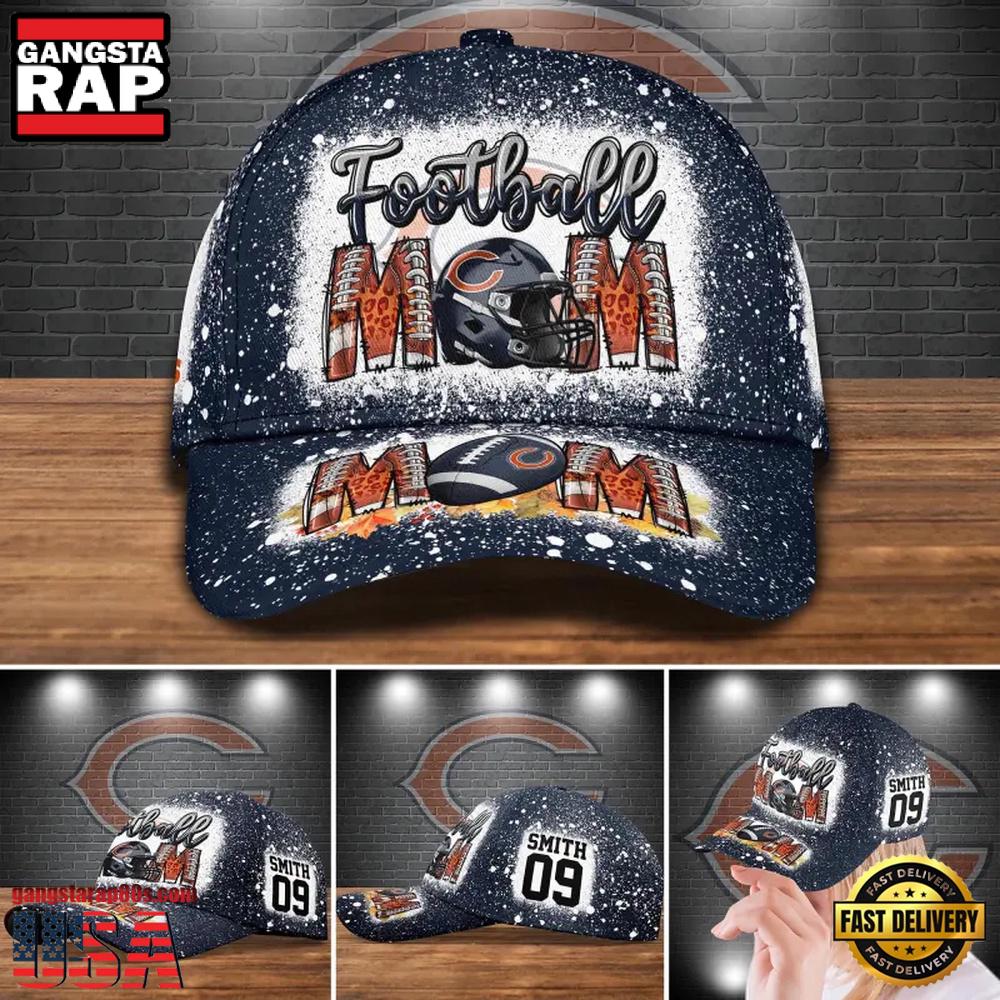 NFL Custom Name And Number Chicago Bears Football Mom Baseball Cap