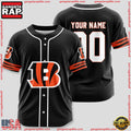 NFL Custom Name Number Cincinnati Bengals Sport Baseball Jersey Shirt