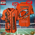 NFL Custom Name Number Cleveland Browns Football Team Baseball Jersey Shirt