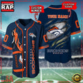 NFL Custom Name Number Denver Broncos Football Team Baseball Jersey Shirt