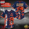 Personalized Illinois Fighting Illini Summer Baseball Jersey Shirt