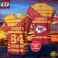 NFL Custom Name Number Kansas City Chiefs American Flag New Design Baseball Jersey Shirt
