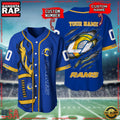 NFL Custom Name Number Los Angeles Rams Football Team Baseball Jersey Shirt