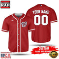 Personalized MLB Washington Nationals Red Alternate Summer Baseball Jersey Shirt