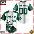 NFL Custom Name Number New York Jets Baseball Jersey Shirt