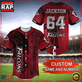 NFL Custom Name NumberAtlanta Falcons Baseball Jersey Shirt