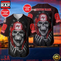 NFL Custom Name NumberTampa Bay Buccaneers Skull Baseball Jersey Shirt