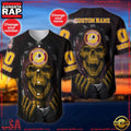 NFL Custom Name NumberWashington Redskins Skull Baseball Jersey Shirt