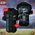 NFL Custom Name Number Philadelphia Eagles Skull Face Baseball Jersey Shirt