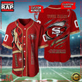 NFL Custom Name Number San Francisco 49ers Football Team Baseball Jersey Shirt