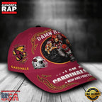 NFL Custom Name Arizona Cardinals Mascot Damn Right Football Team Baseball Cap