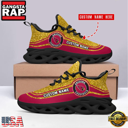 NFL Arizona Cardinals Team Pattern New Design Max Soul Shoes Running Sneakers