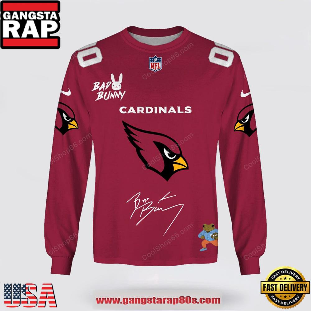 NFL Arizona Cardinals x Bad Bunny Super Bowl 2026 Special Edition Custom Sweatshirt