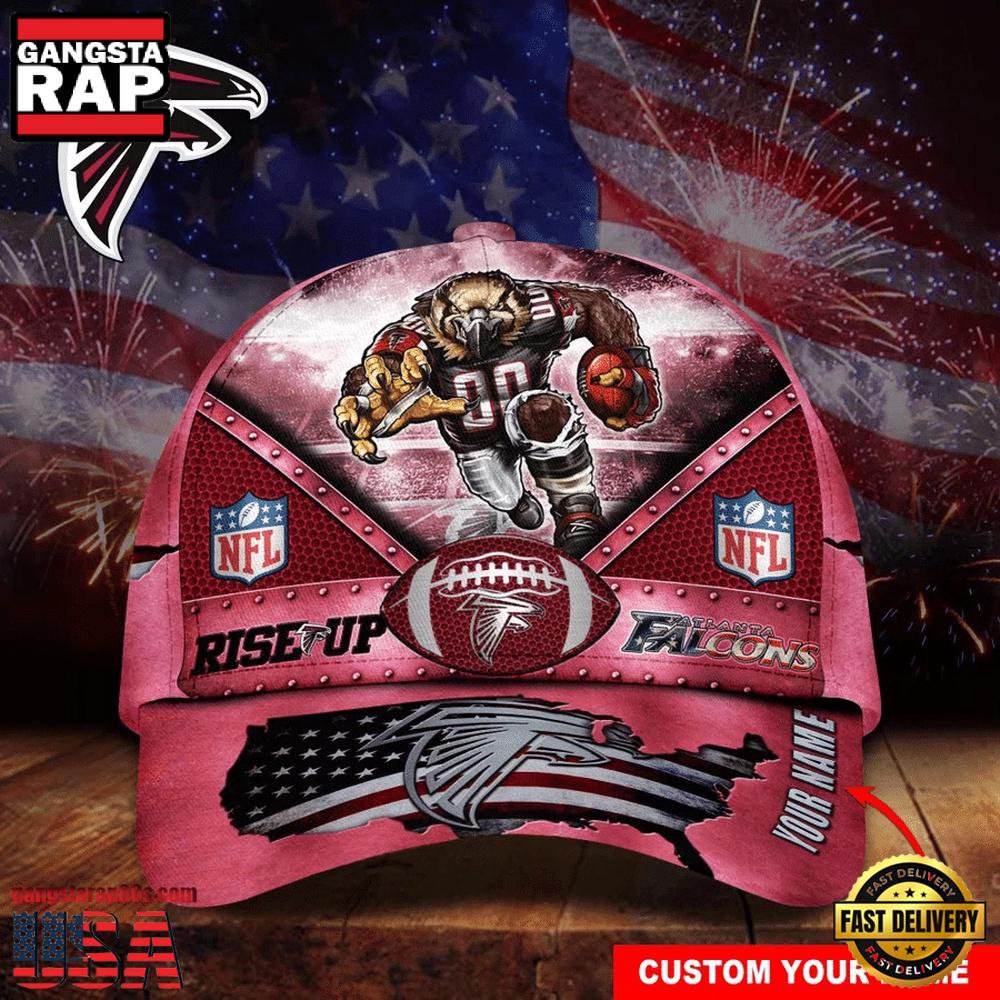 NFL Custom Name Atlanta Falcons Super Bowl LIX 2025 Baseball Cap