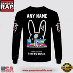 NFL Atlanta Falcons x Bad Bunny Super Bowl 2026 Special Edition Custom Sweatshirt