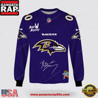 NFL Baltimore Ravens x Bad Bunny Super Bowl 2026 Special Edition Custom Sweatshirt