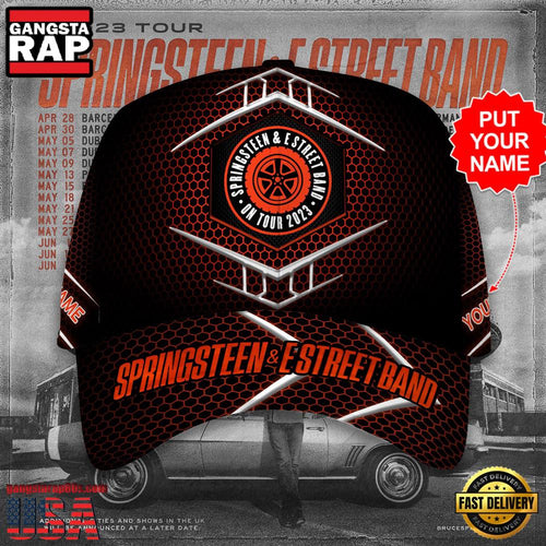 Custom Name Bruce Springsteen Music Classic Cap Hats