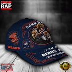 NFL Custom Name Chicago Bears Mascot Damn Right Football Team Baseball Cap