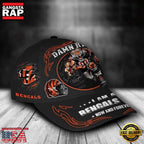 NFL Custom Name Cincinnati Bengals Mascot Damn Right Football Team Baseball Cap