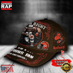 NFL Custom Name Cleveland Browns Mascot Damn Right Football Team Baseball Cap