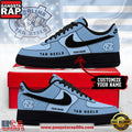 NCAA Custom North Carolina Tar Heels New 2026 Version Air Force 1 Sneakers Shoes