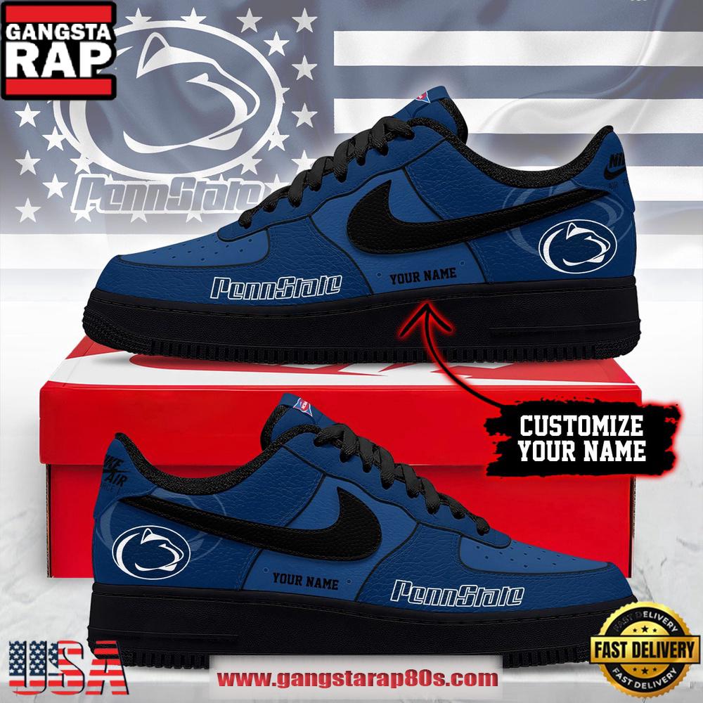 NCAA Custom Penn State Nittany Lions New 2026 Version Air Force 1 Sneakers Shoes