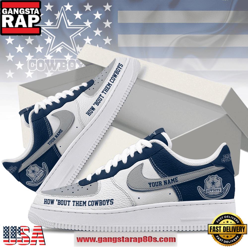 NFL Custom Name Dallas Cowboys New 2026 Version Air Force 1 Shoes Running Sneakers