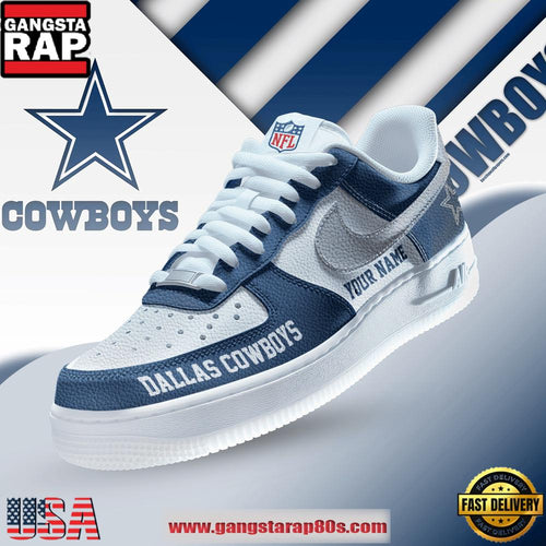 NFL Custom Name Dallas Cowboys New 2026 Version Air Force 1 Shoes Running Sneakers