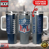 NFL Custom Name Dallas Cowboys Football Logo Tumbler 40oz With Handle