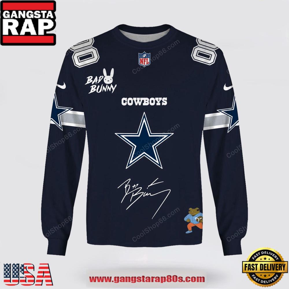 NFL Dallas Cowboys x Bad Bunny Super Bowl 2026 Special Edition Custom Sweatshirt