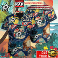 Custom Name Dallas Stars Retro Beach Summer Aloha Hawaiian Shirt