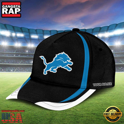 NFL Custom Name Detroit Lions Basic Classic Cap Snapback Hats