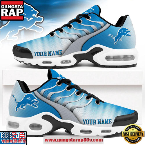 Custom Name Detroit Lions NFL New 2026 Version Air Max Plus Shoes Running Sneakers