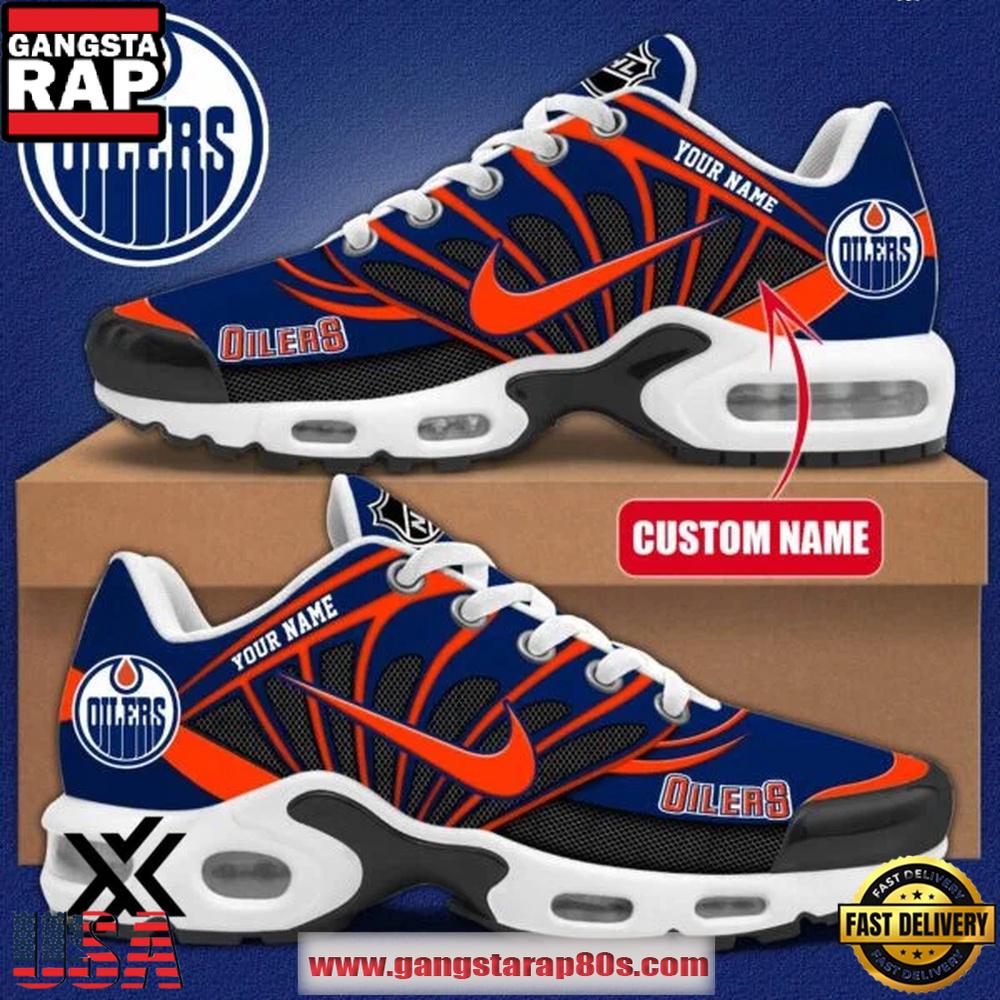 Edmonton Oilers NHL New 2026 Version Custom Air Max Plus Shoes Running Sneakers