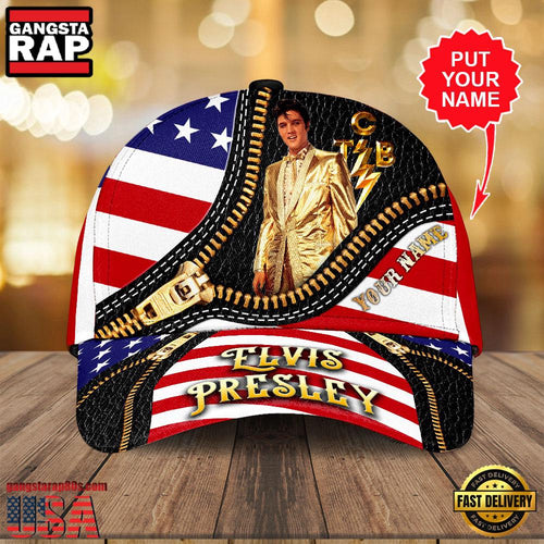 Custom Name Elvis Presley Music Classic Cap Hats