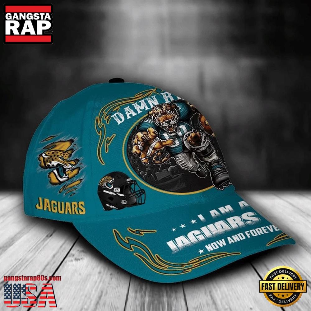 NFL Custom Name Jacksonville Jaguars Mascot Damn Right Football Team Baseball Cap