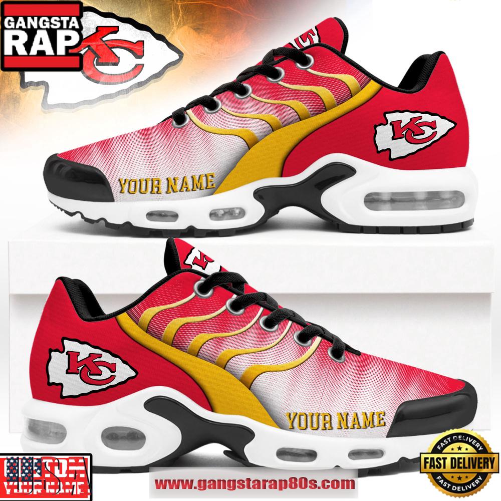 Custom Name Kansas City Chiefs NFL New 2026 Version Air Max Plus Shoes Running Sneakers
