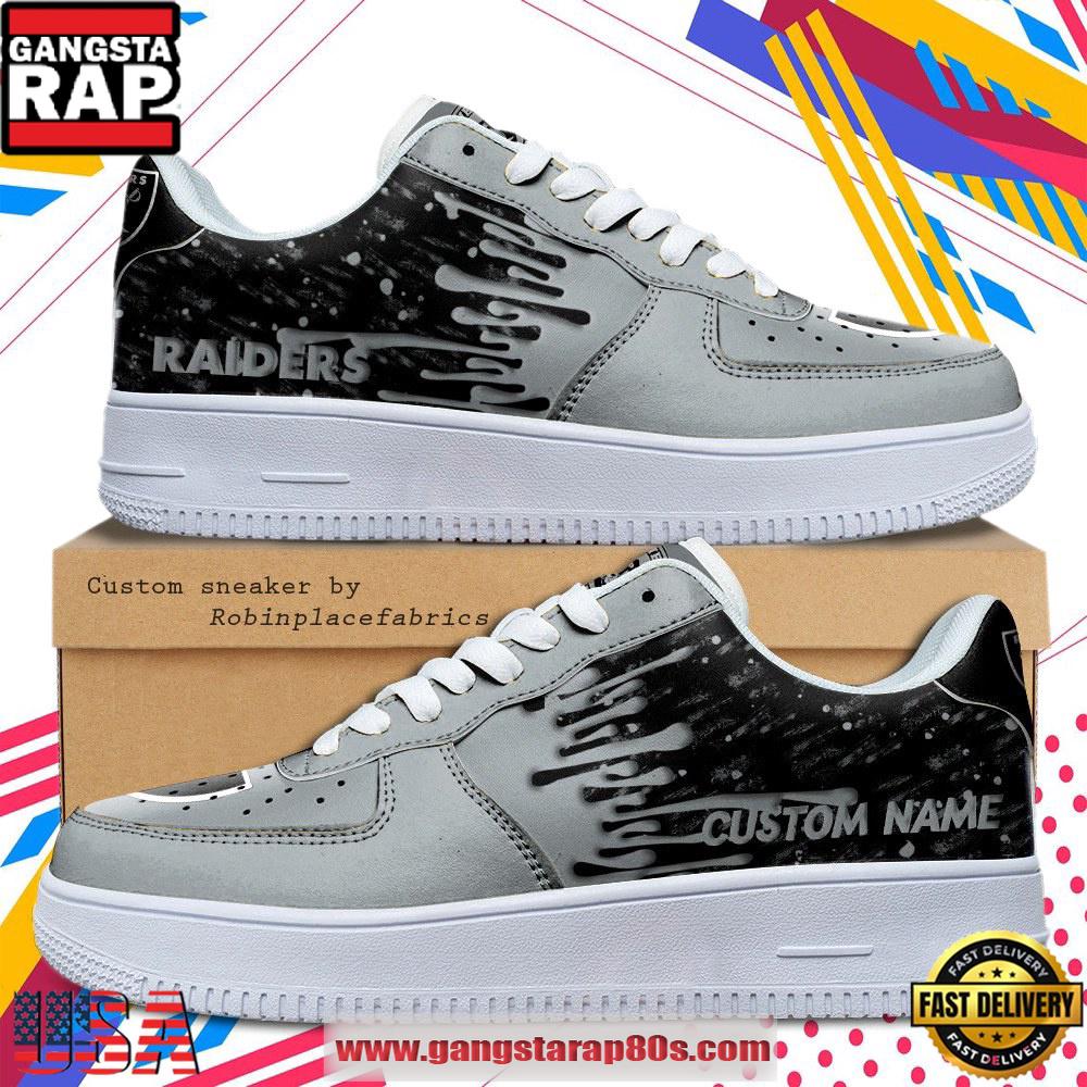 Custom Name Las Vegas Raiders NFL New 2026 Version Air Force 1 Fashions Shoes