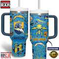 NFL Custom Name Los Angeles Chargers Tumbler 40oz With Handle
