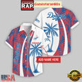 Custom Name Los Angeles Dodgers Coconut Pattern Aloha Hawaiian Shirt